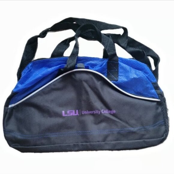 NWOT Louisiana State University Black and Blue Lightweight Gym Bag Duffle Unisex